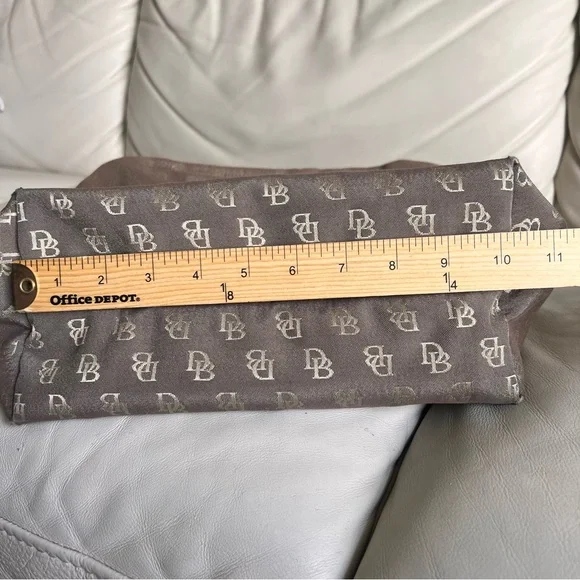 DOONEY AND BOURKE Monogram DB Canvas Shoulder Handbag Purse Bag - Picture 6 of 15